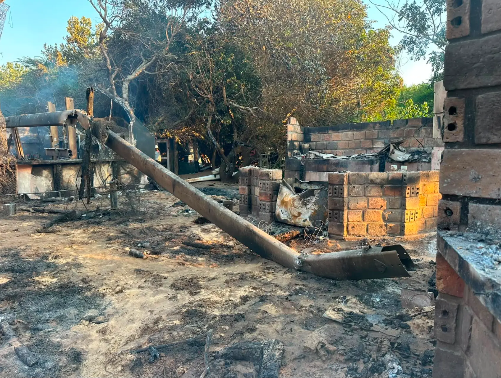 The Bemugi's restaurant and bar after the fire