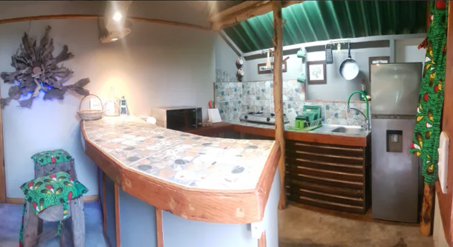 Cosy self-catering kitchen counter