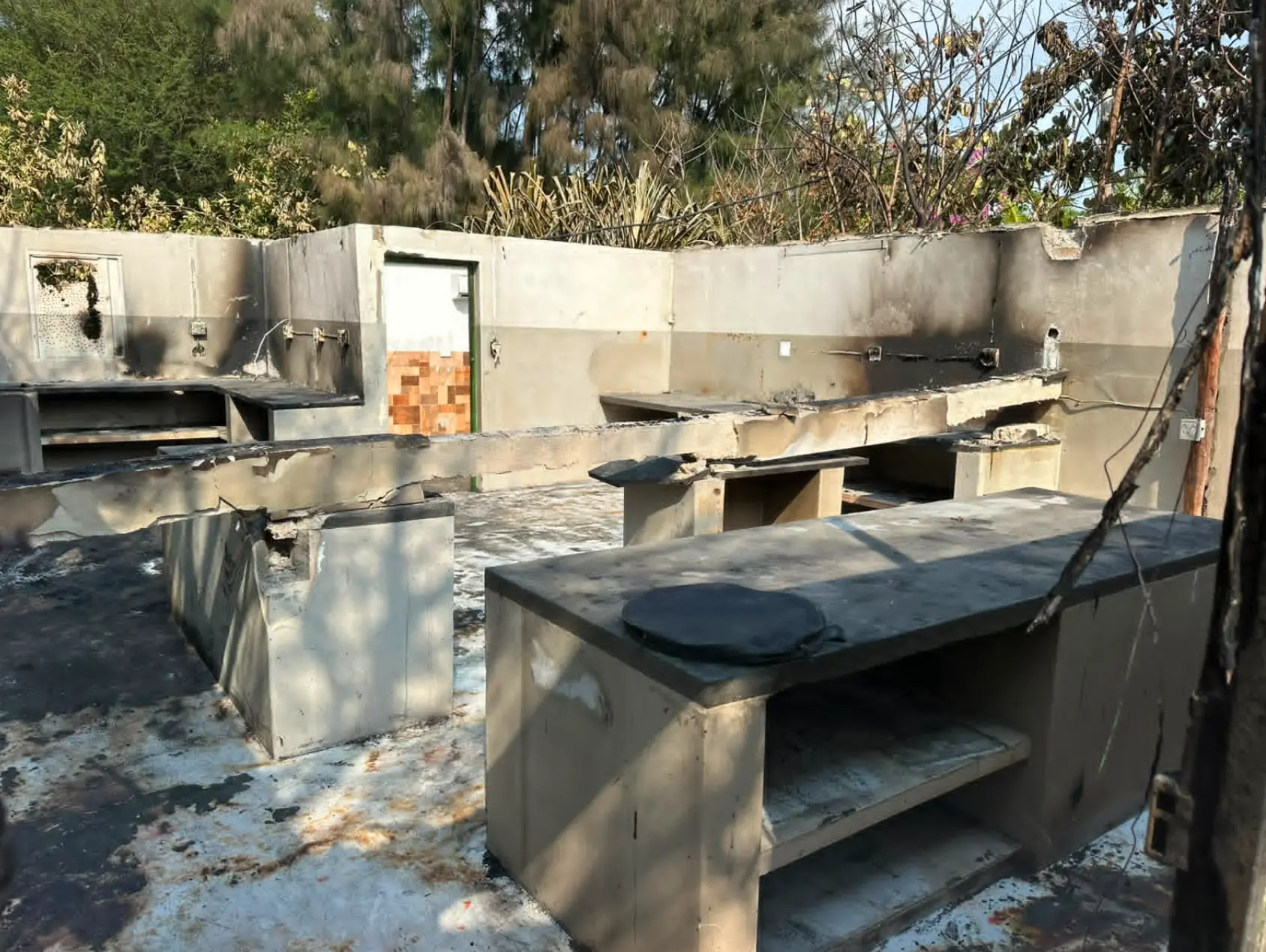 The Bemugi's commercial kitchen after the fire